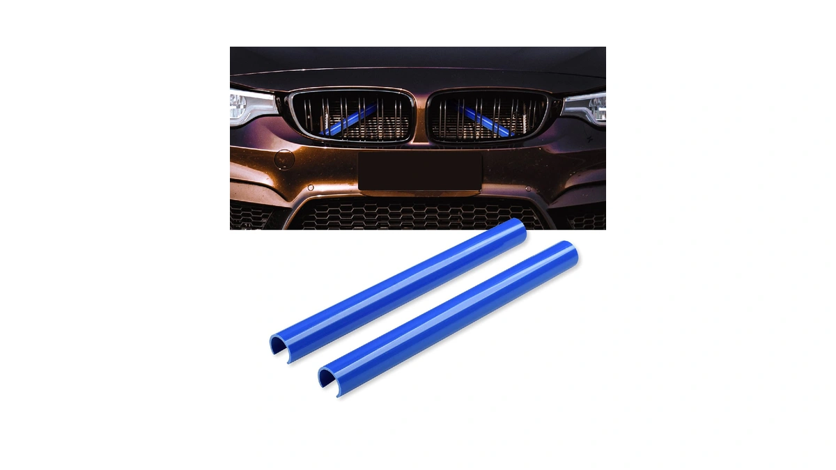 Aggauto Compatible With Bmw Grille Inserts Stripes For 1/2/3/4/5 Series