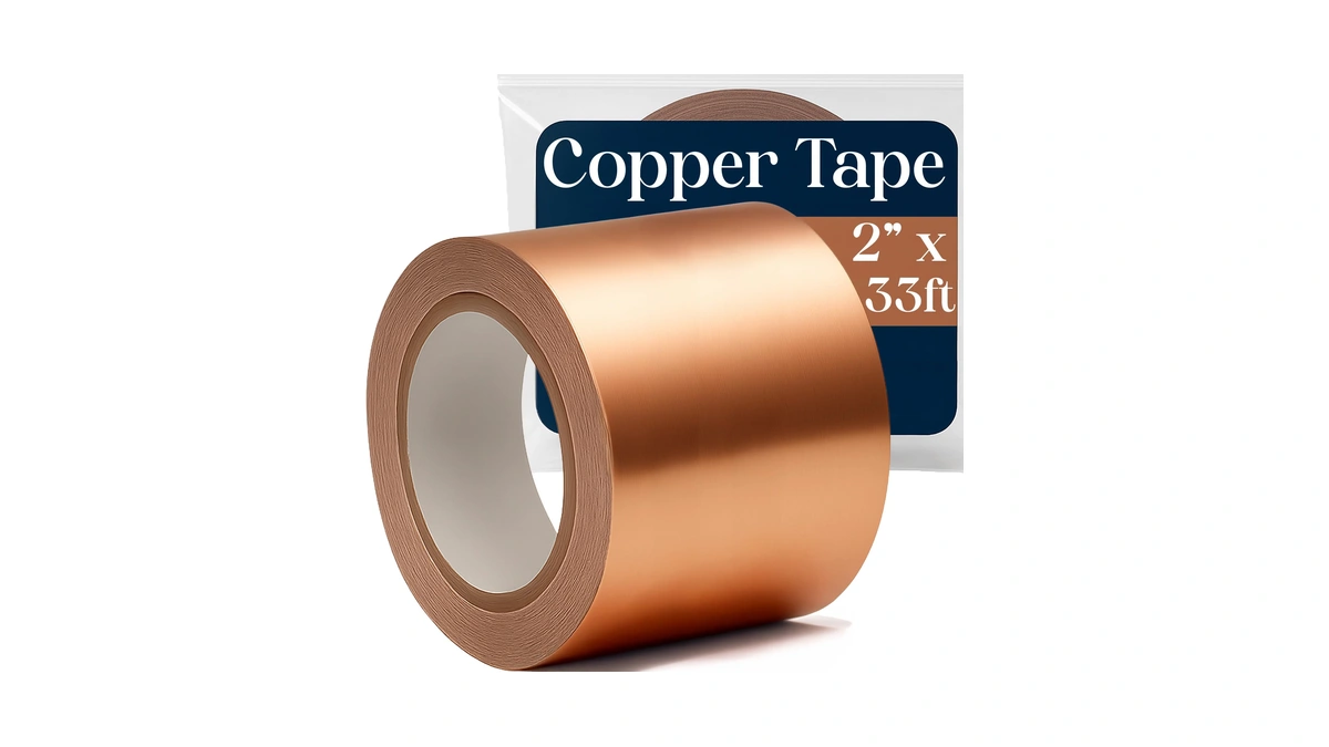Kraftex Copper Tape [2 Inch X 33ft]. Conductive Adhesive Use