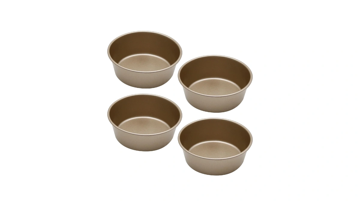 4pcs Mini Cake Pan Set Small Round Cake Pan Set