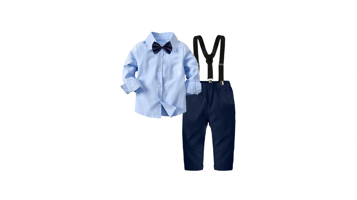 Toddler Boy Clothes Suit Gentleman Wedding Ou...