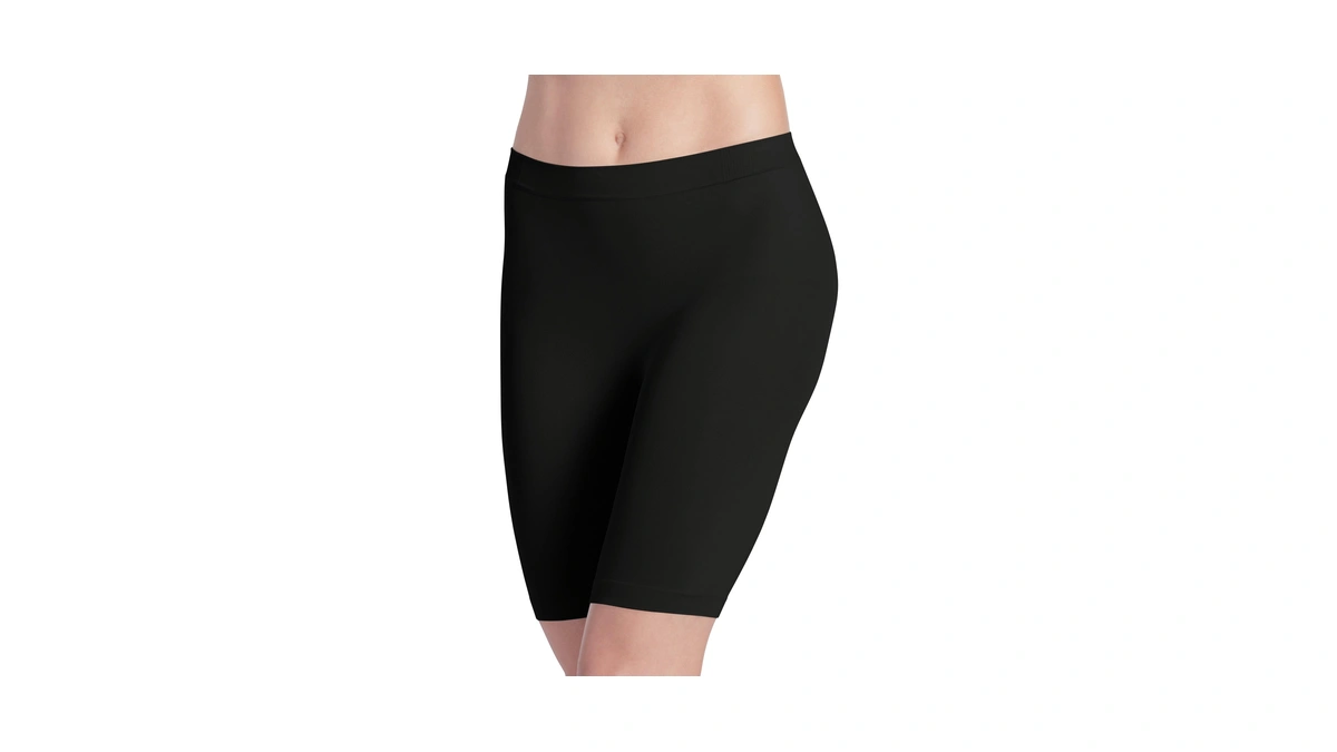 Jockey Women's Shapewear Skimmies Seamfree Ultralight Smoothing No-chafe Slipshort, Black,