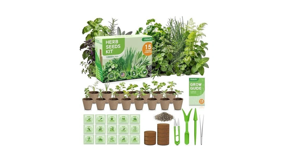 Herb Garden Starter Kit – Fruivity 12800+ 15 In 1