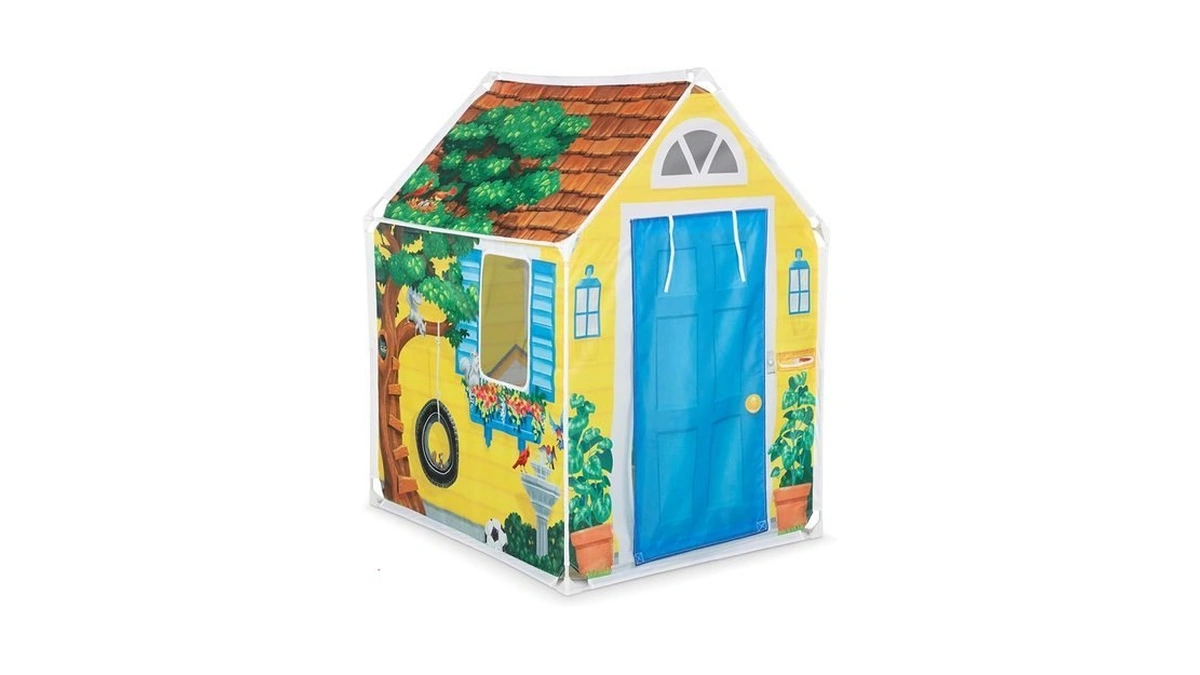 Melissa & Doug Cozy Cottage Fabric Play Tent And Storage