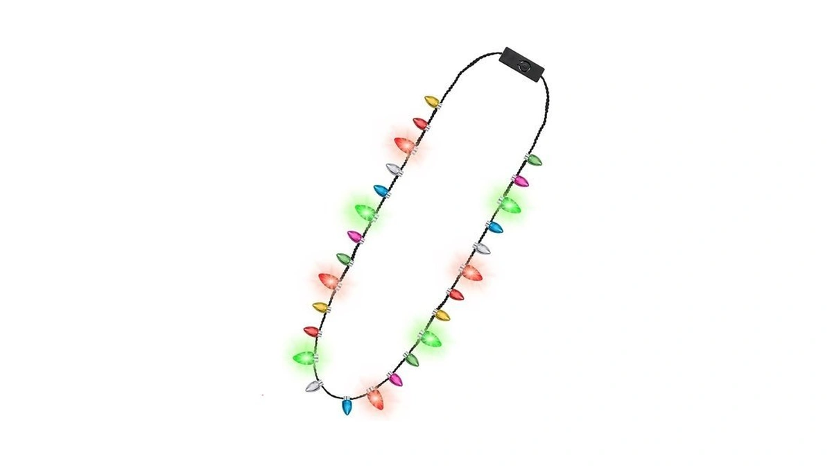 Christmas Lighting Up Necklace, 1pcs Christmas Accessories, Xmas Lights 3