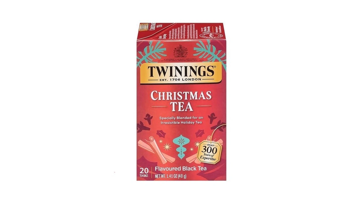 Twinings Christmas Black Tea Individually Wrapped Bags, 20 Count (pack