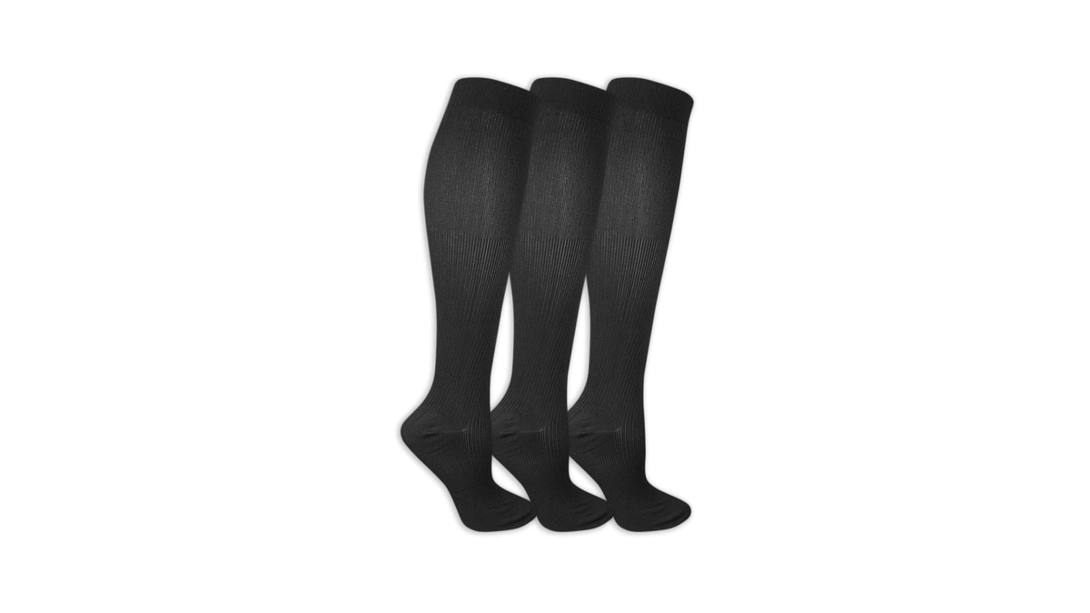 Dr. Scholl's Women Travel Compression Knee High - 3 Pair