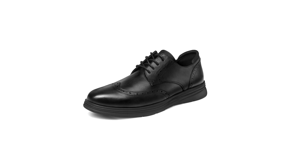 Men's Dress Sneakers Comfortable Casual Business Wingtip Oxford Shoes