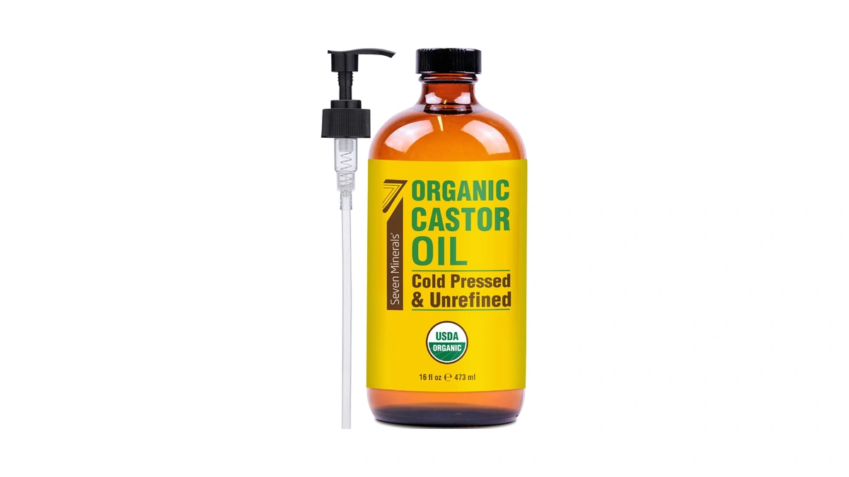 Seven Minerals Usda Organic Castor Oil - Big 16 Oz