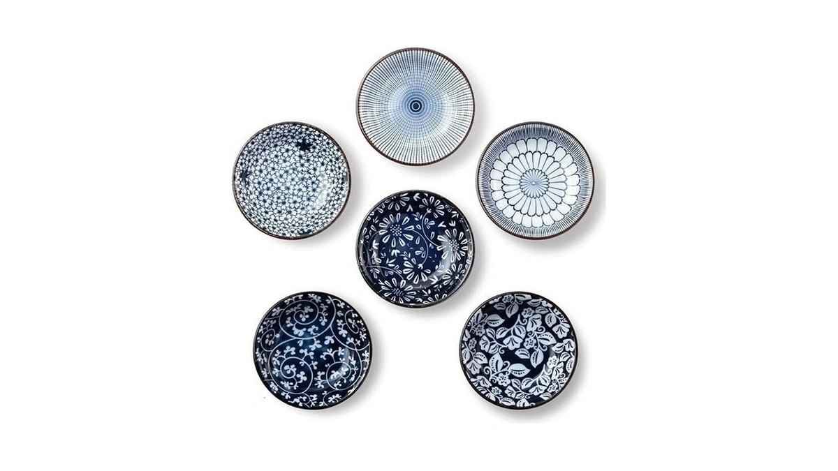 Dipping Bowls, Soy Sauce Dish Ceramic, 3 Oz Small Serving