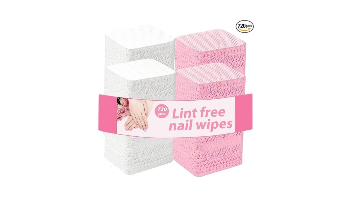 720pcs Lint Free Nail Wipes, Nail Supplies Nail Polish Remover