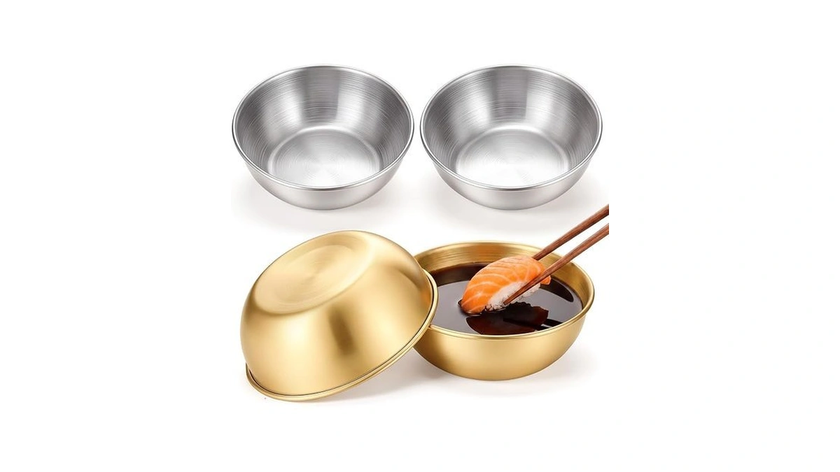 Alrhso 4 Pcs Small Stainless Steel Mixing Bowls Soy Sauce