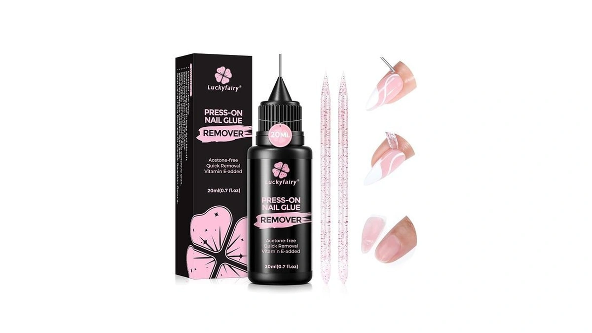 Luckyfairy Pinpoint Nail Glue Remover: 20ml Press On Nail Remover