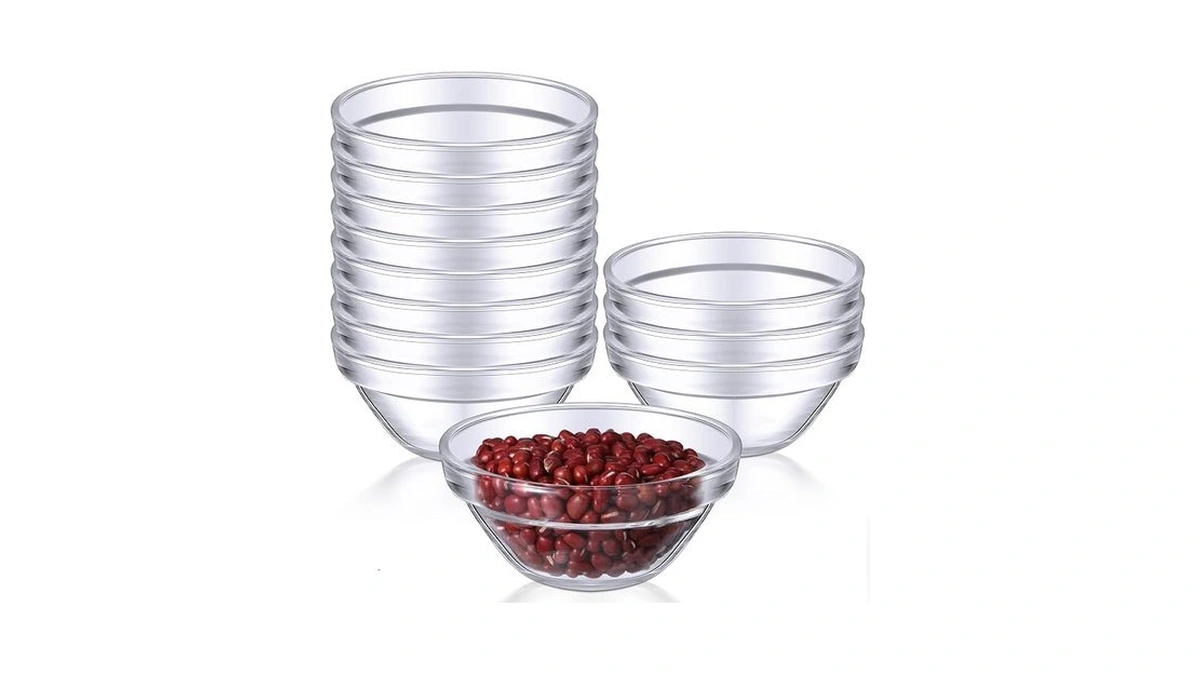 Amazon : Tioncy 12 Pcs Small Glass Bowls Clear Ro