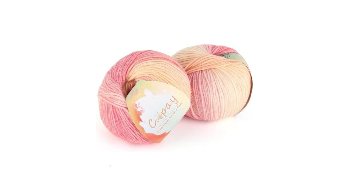 Coopay Yarn For Crocheting Knitting, Gradient Cake Yarns, 2 Γ