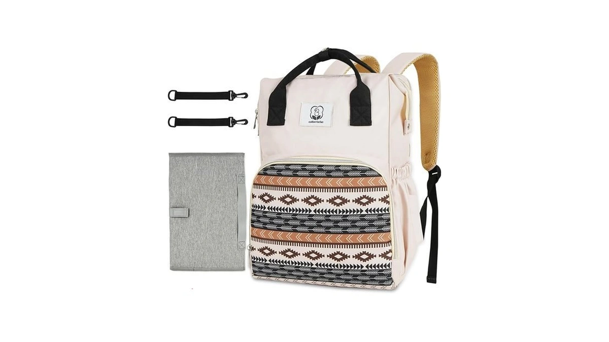 Cottonbebe Western Diaper Bag With Changing Pad, Large Baby Bags