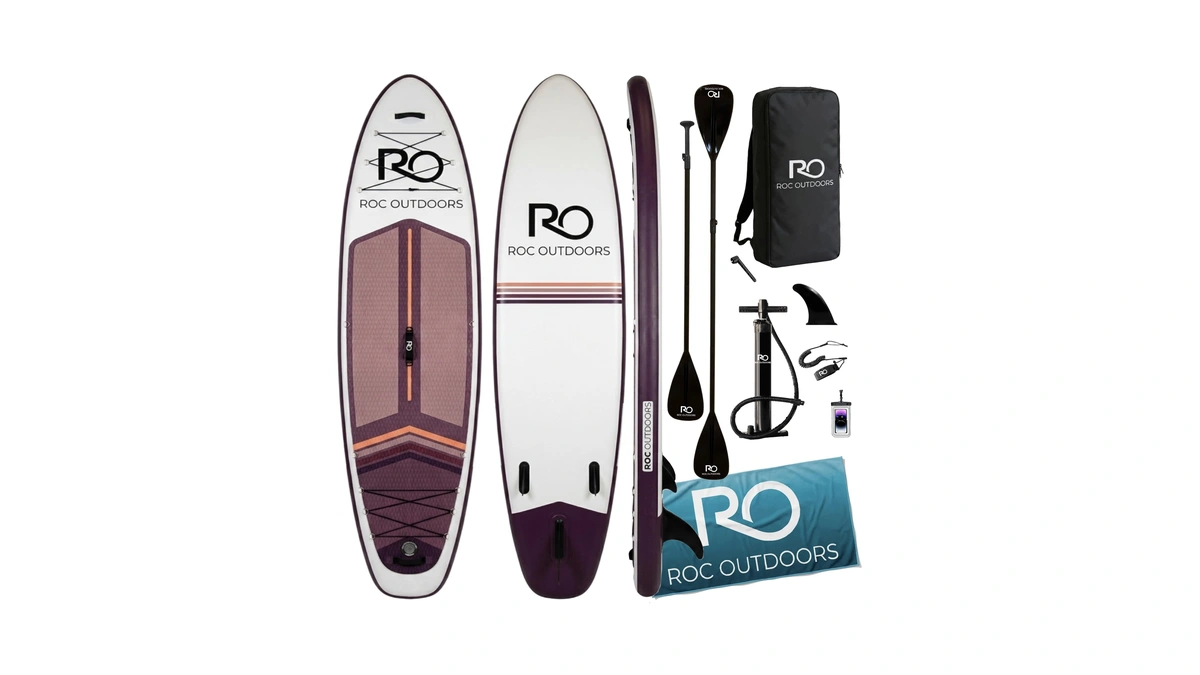 Roc Inflatable Stand Up Paddle Board 10' 6" With Premium