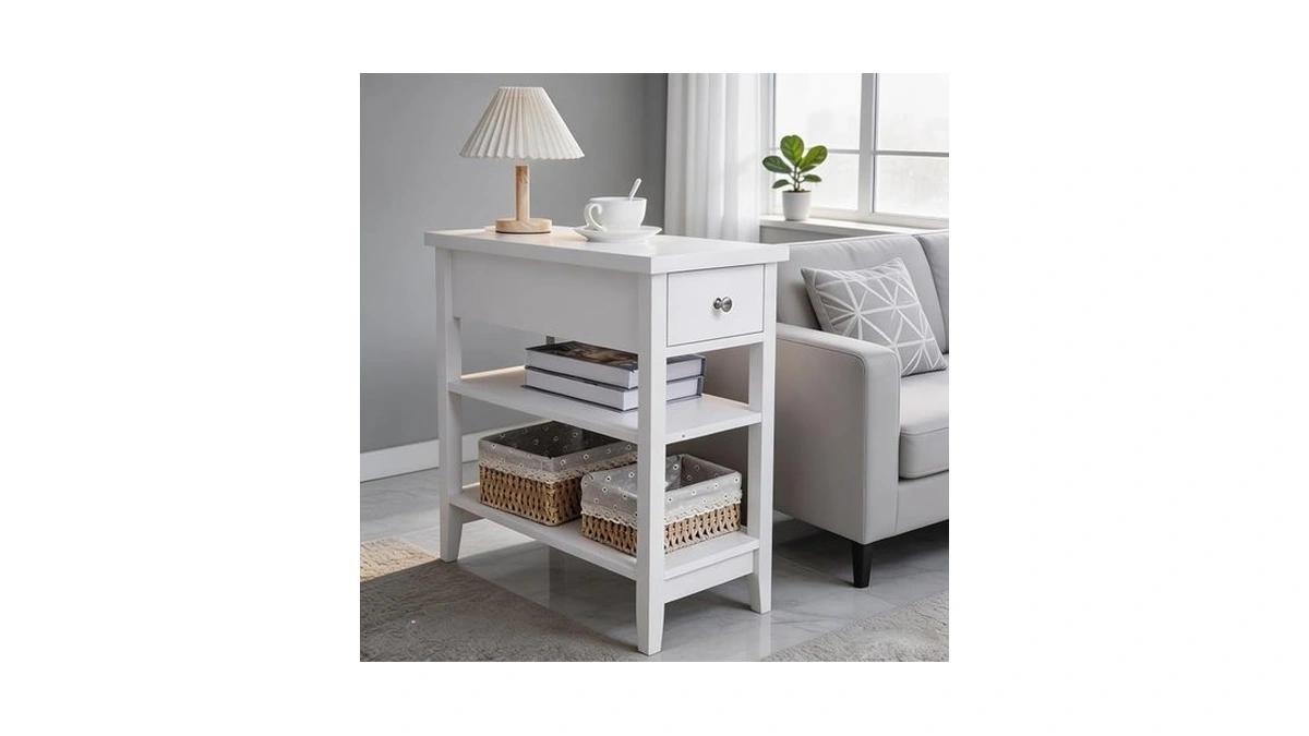 Amazon : Ceredeme End Table With Drawer And Doubl