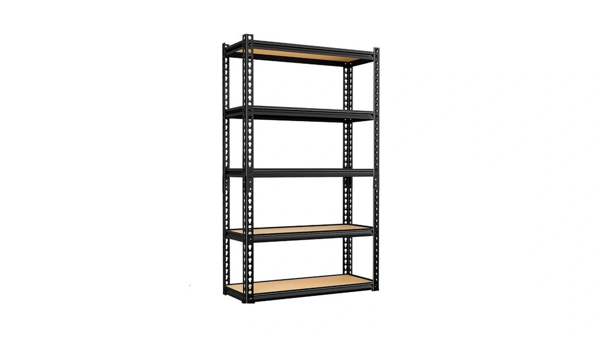Leveleve 5-tier Storage Shelving Unit, Metal, For Garage, Kitchen, Laundry