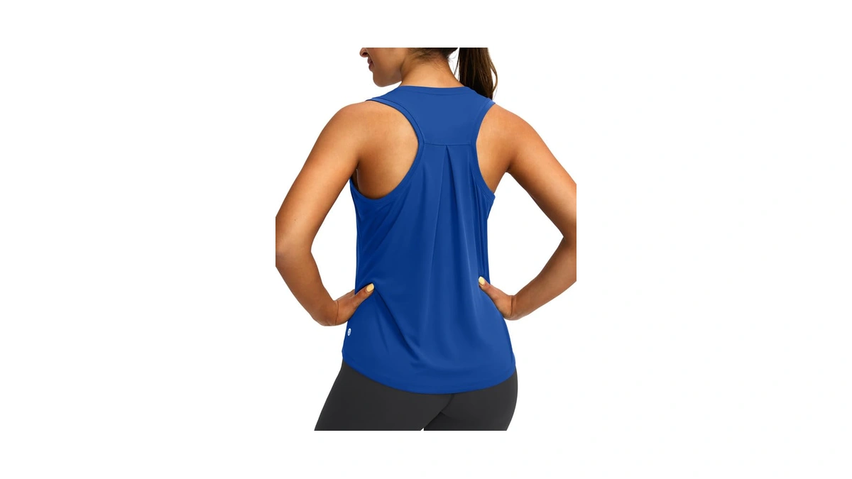 Women's Workout Tops Racerback Athletic Tank Tops Sleeveless Loose Fit
