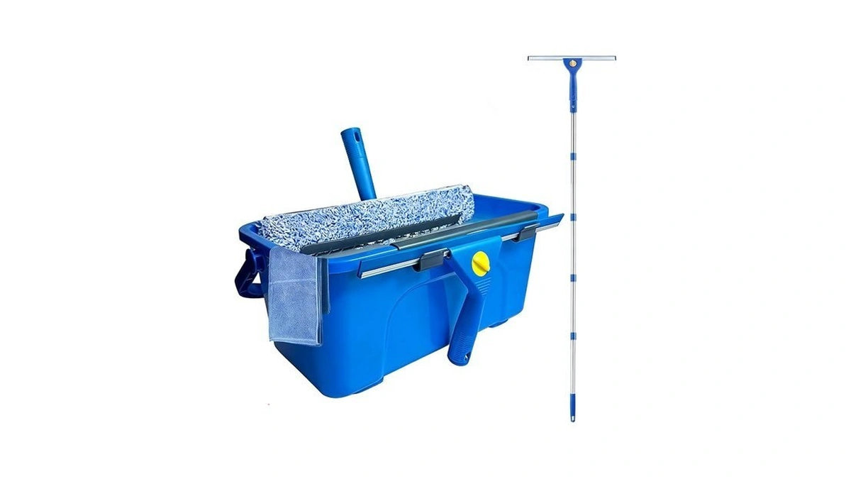 Bsfrnf 78" Window Cleaning Squeegee Kit With 3-gallon Bucket, 14"