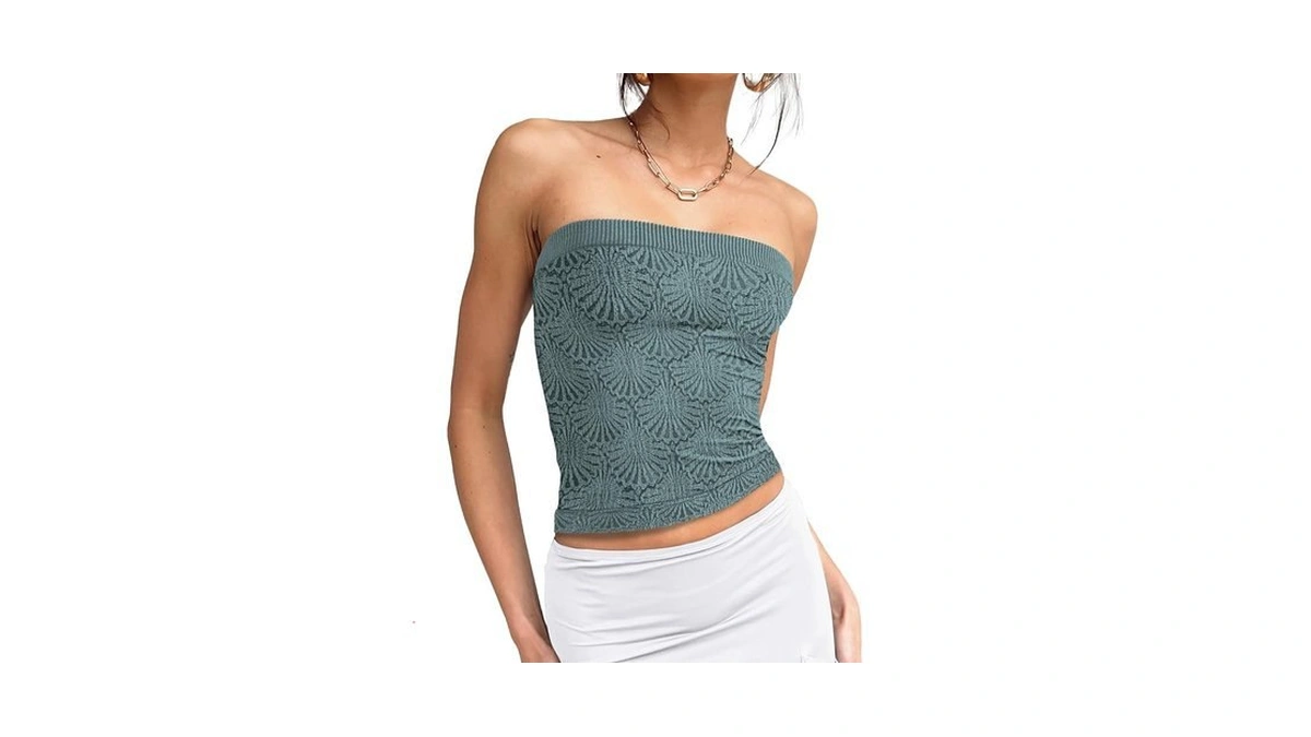 Sampeel Tube Tops For Women Trendy Summer Clothes Bandeau Top