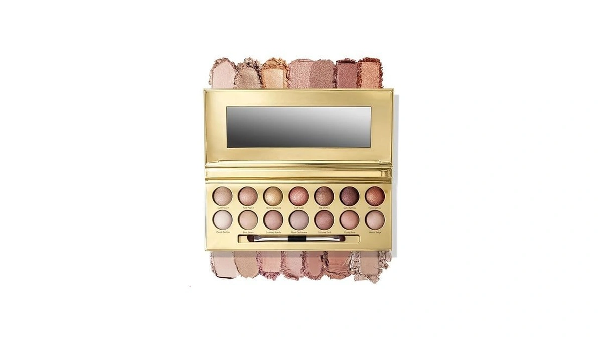 Pralovixae 14 Colors Baked Eyeshadow Palette, Matte & Shimmer Warm