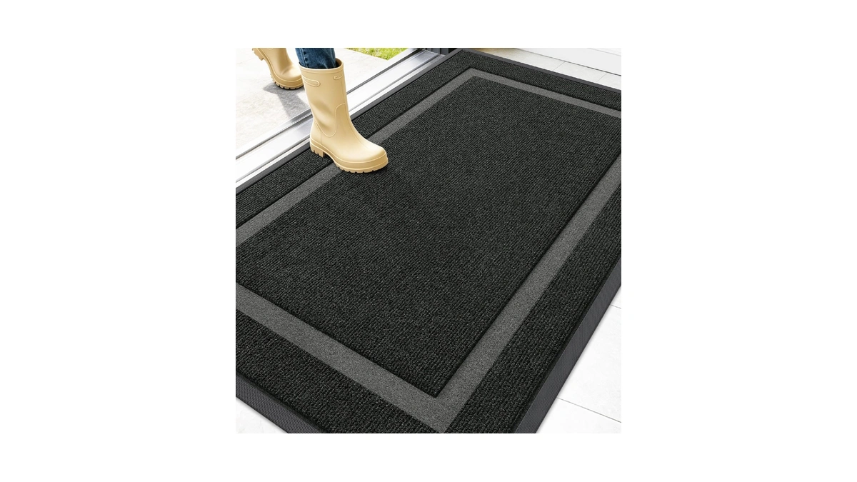 Olanly Front Door Mat Indoor Outdoor Entrance, Waterproof All-season, All-weather