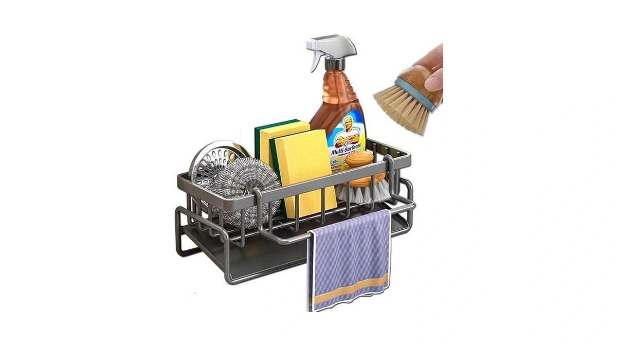 Cit Zcfy Kitchen Sink Caddy Organizers - Stainless Steel Sink