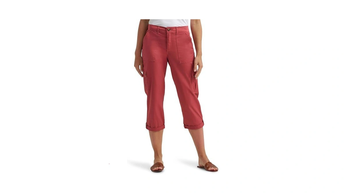 Lee Women's Ultra Lux Comfort With Flex-to-go Cargo Capri Pant,
