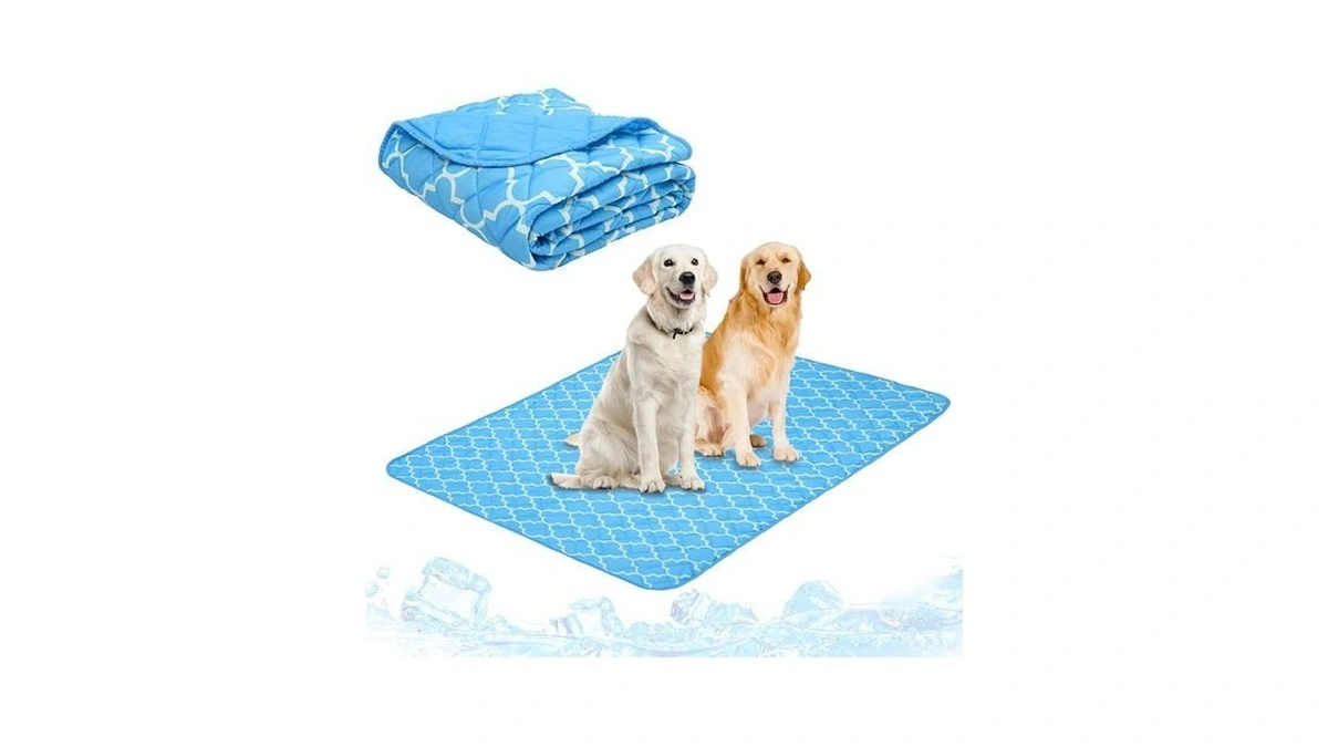 Pupteck Dog Cooling Mat Pad For Medium Large Dogs, Cooling