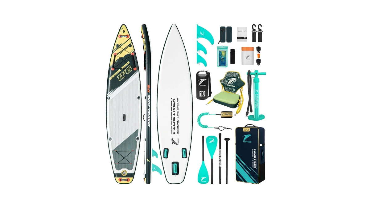 Tidetrek 11'6" Inflatable Stand Up Paddle Boards, Premium Sup Accessories,