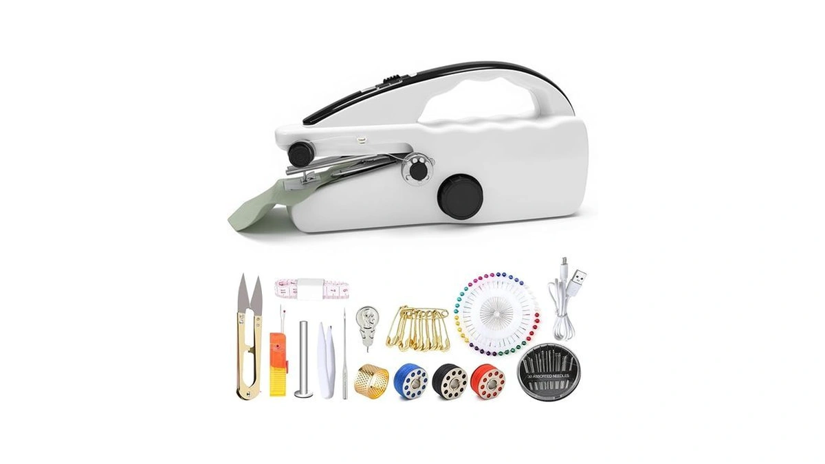 Electric Mini Handheld Sewing Machine: Portable 2-speed Sewing Machine, Equipped