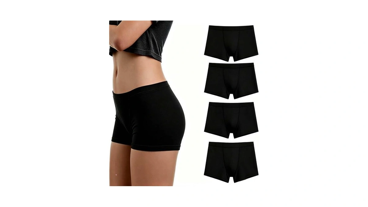 Nexgenz Cotton Boyshorts Underwear For Women, 2-inch Leg Boxer Briefs,