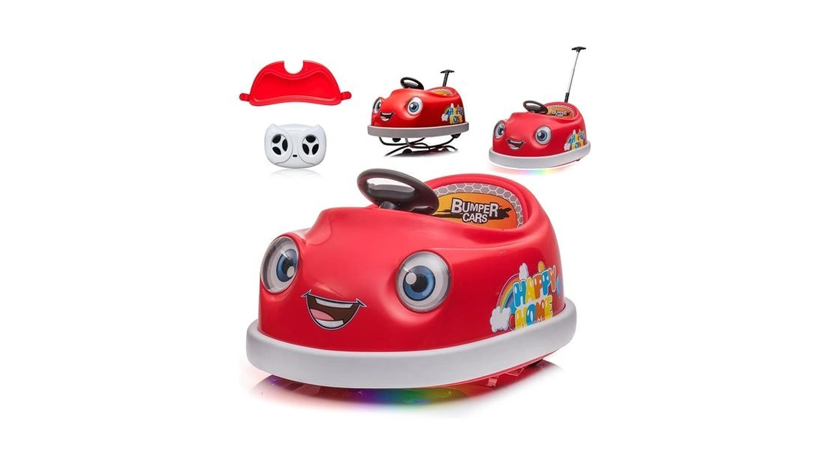 Joyrydz Dual Battery 12v Electric Toddler Bumper Cars For Toddlers