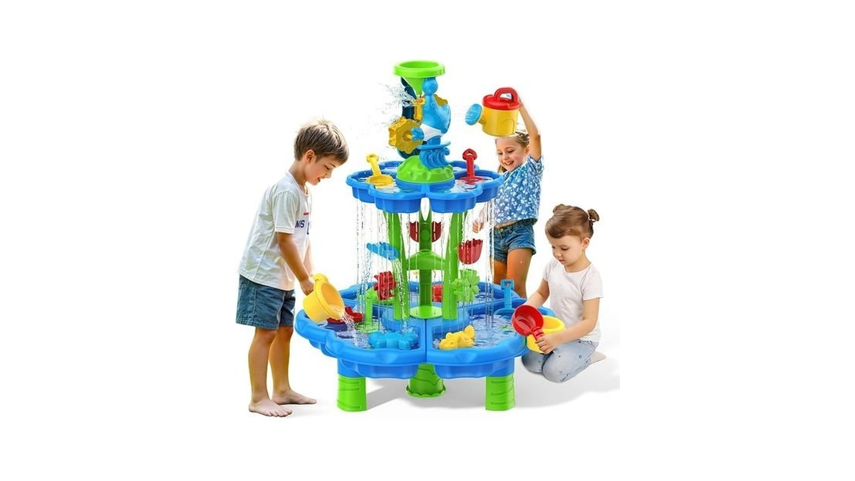 Eterfun Kids Flower Water Sand Table For Toddlers - 2-tier