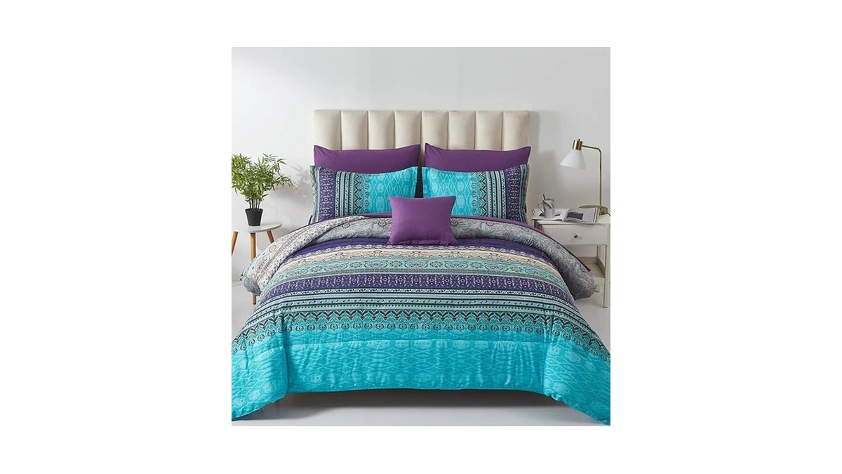 Cottolester Boho Comforter Set Queen Size 8 Piece Bed In