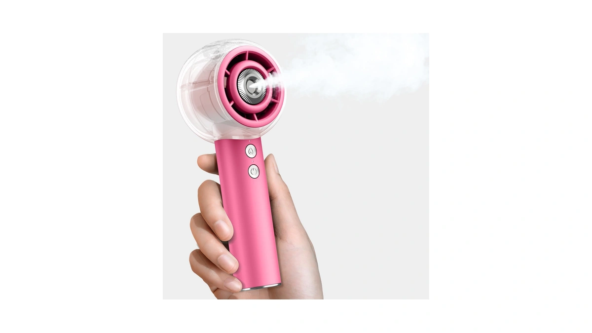 Misting Portable Handheld Fan, Powerful Turbo Motor, 6000mah Rechargeable Battery