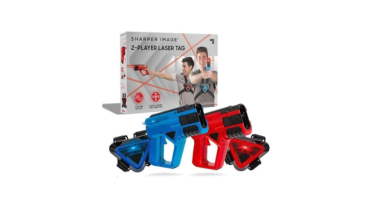 Sharper Image Laser Tag Set, 2-pack Of Blaster Guns &