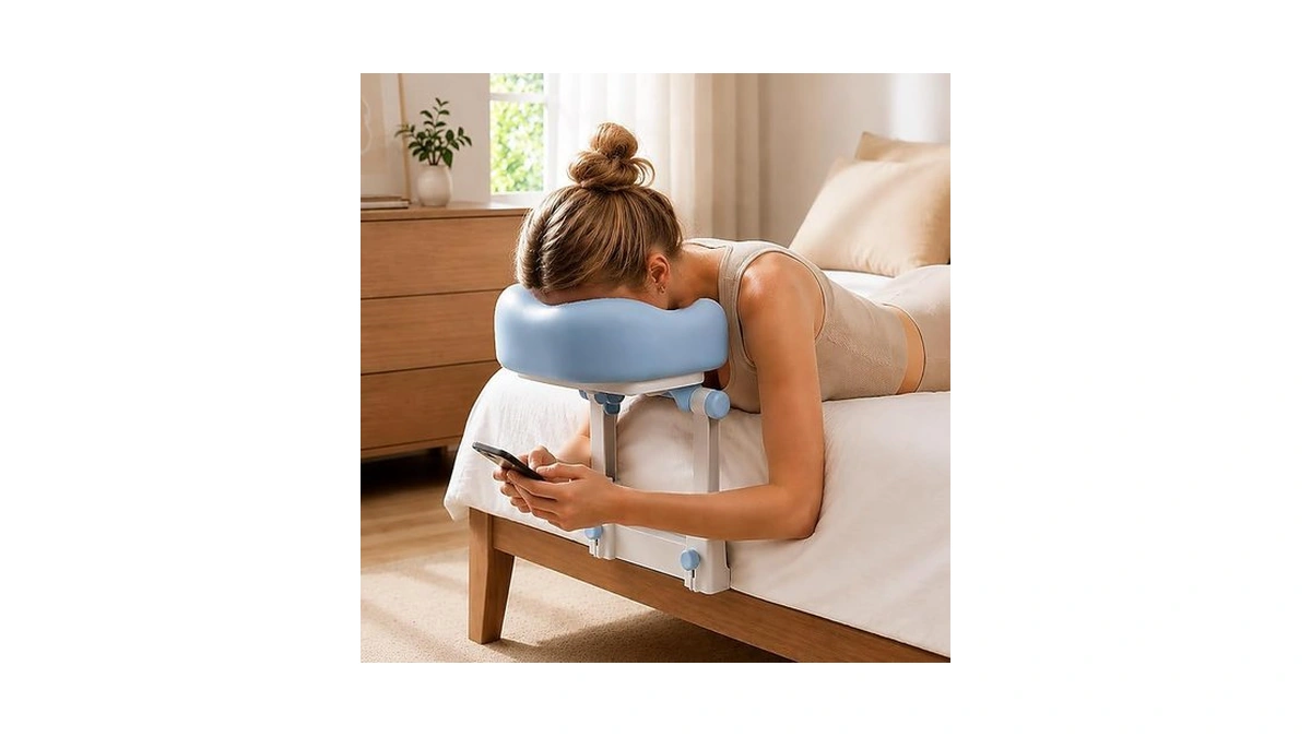 Olaeleay Massage Headrest For Bed – Adjustable Massage Face Cradle