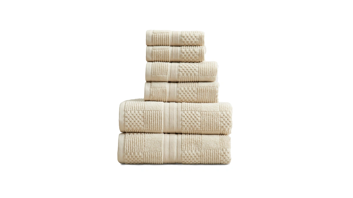 Springtree Home 100% Cotton Bathroom Towel Set | 6 Piece