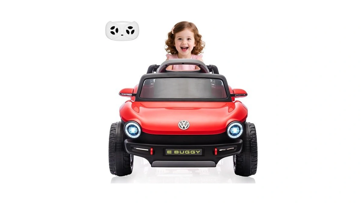 Garveelife 12v Kids Ride On Car Licensed Volkswagen Beetle Electric