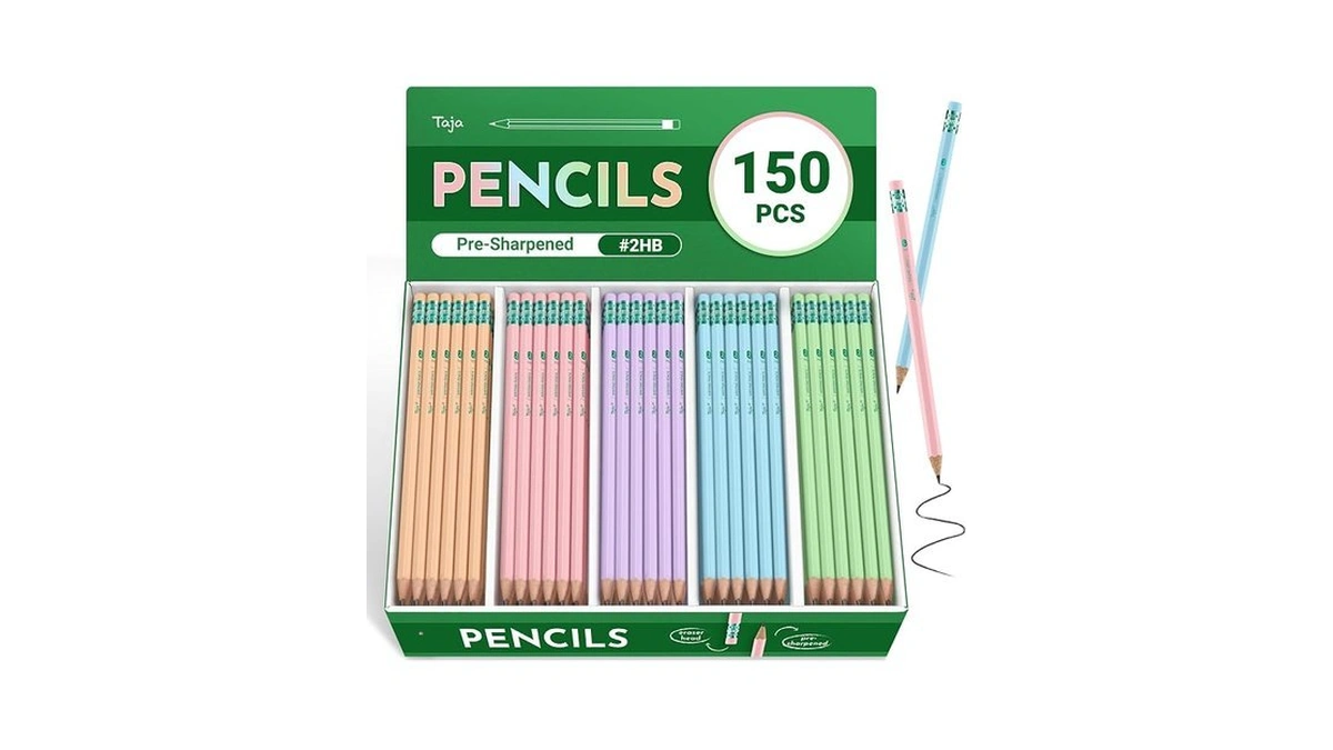 Amazon : Taja 150 Pack #2 Hb Pencils, Bulk Pre-sh