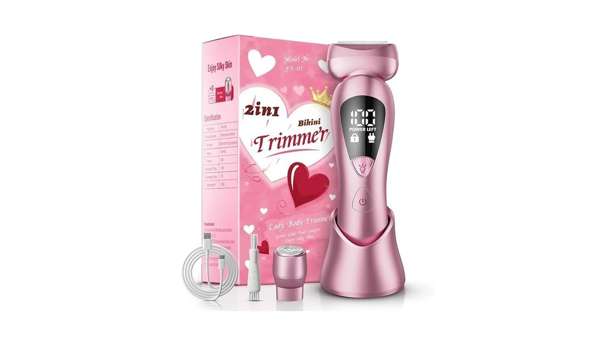 Rategist Cordless Electric Razors For Women: Rechargeable Painless Bikini Trimmer