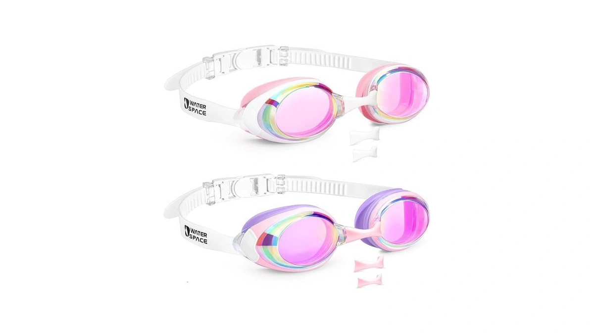 Water Space Swim Goggles For Kids 8-12 Youth Teens Junior