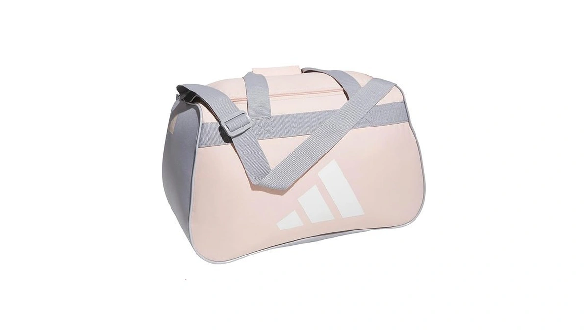 Adidas Power Gym Bag – Lightweight Small Duffel, Blush Pink/white/halo