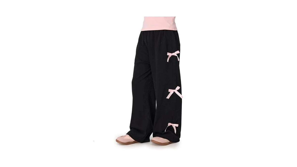 Mianzhi Girls High Waisted Pants Girls Casual Pants Kids Wide