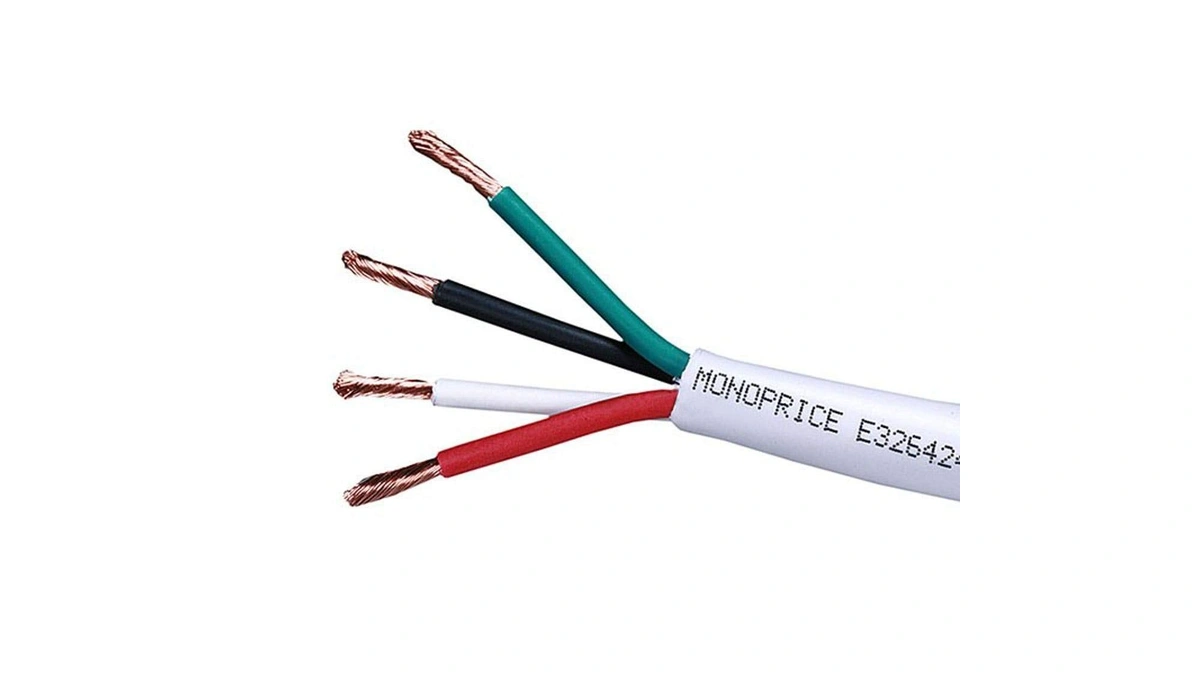 Monoprice Rated Speaker Wire - Cl2 Rated, 4-conductor, Jacketed In