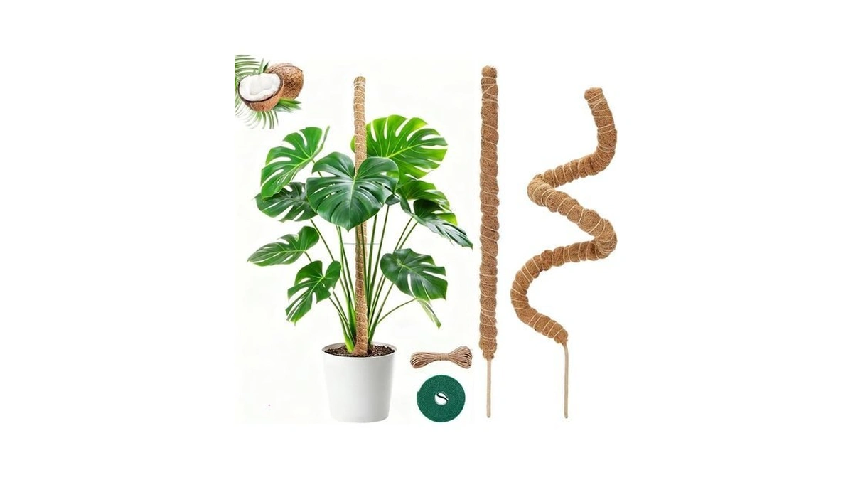 Moss Pole,2 Pack 27 Inch Monstera Plant Support, Upgraded 7mm