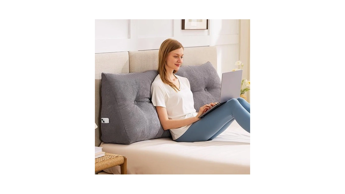 Iaseahk Headboard Pillow Twin, Triangle Pillows For Headboard, Head Board