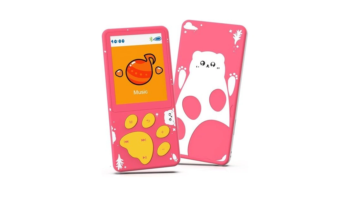 Mp3 Player For Kids,32gb Pink Kids Mp3 Player With Bluetooth,speaker,
